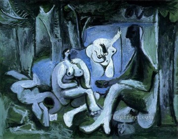 抽象的なヌード Painting - Le dejeuner sur l Herbe Manet 6 1961 抽象的なヌード